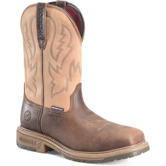 Double H Men's Athens 11" Comp Toe WP Western Work Boot - Brown - DH4165 7.5 / Medium / Brown - Overlook Boots