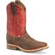 Double H Men's Boone 11" Square Toe Slip Resistant Western Work Boot - Red - DH4665 7.5 / Medium / Red - Overlook Boots
