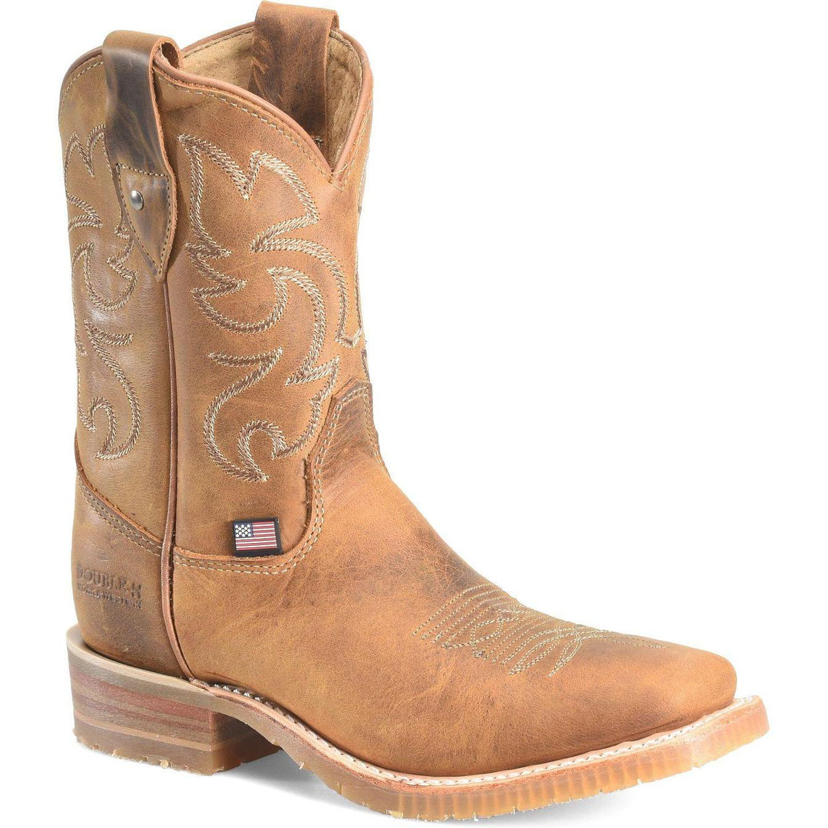 Double H Women's Fields 9" Soft Toe Roper Western Work Boot- Tan- DH5319 6 / Medium / Brown - Overlook Boots