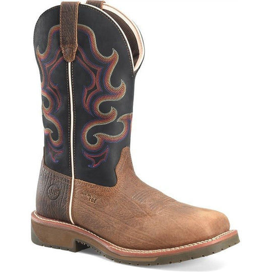 Double H Men's Belgrade 12" Composite Toe Western Work Boot -Brown- DH6140 - Overlook Boots