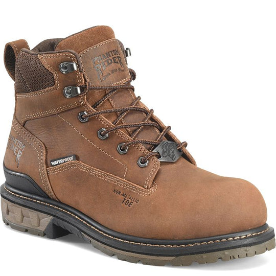 Phantom Rider Men's Piston 6" Comp Toe Waterproof Lacer Work Boot - Brown - PH5017 7.5 / Medium / Brown - Overlook Boots