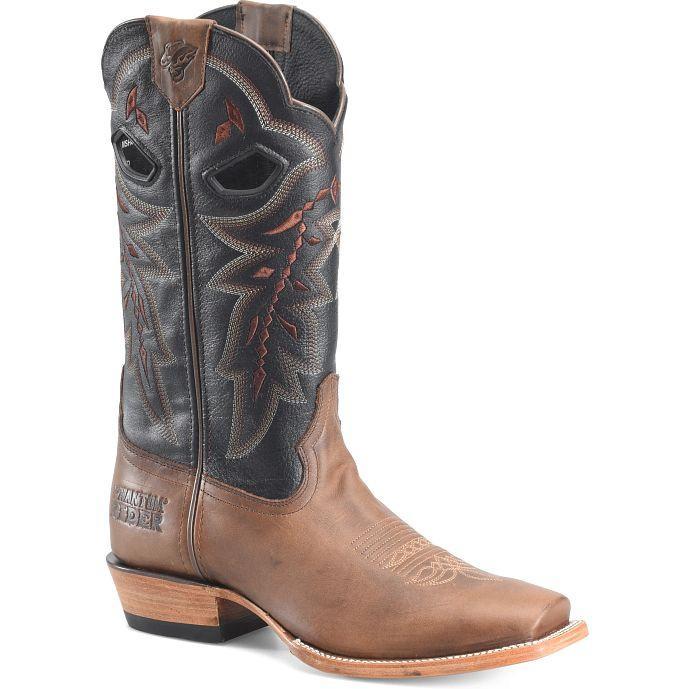 Phantom Rider Men's Deeprose 13" Square Toe Western Boot - Brown - PH5045 7.5 / Medium / Black - Overlook Boots