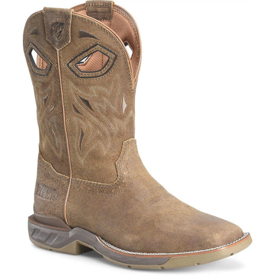 Phantom Rider Men's Urich 11" Square Toe Roper Work Boot- Tan- PH5049 7.5 / Medium / Black - Overlook Boots