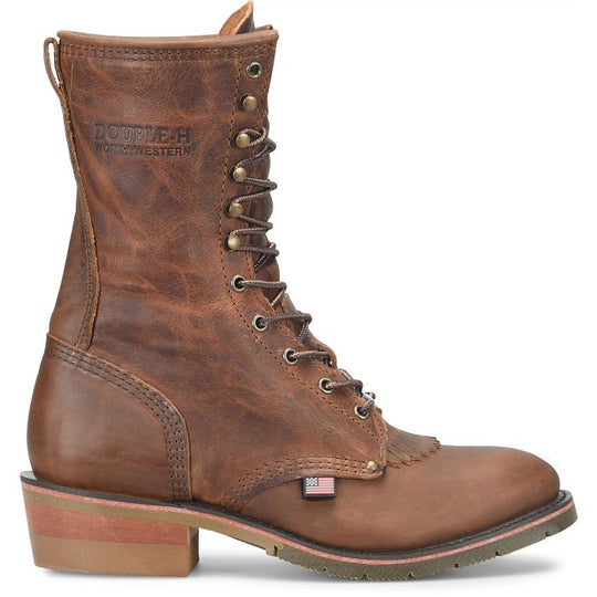 Double H Men's Lewis 9" U Toe Packer Western Work Boot - Brown - DH3706 - Overlook Boots