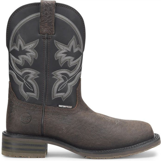 Double H Men's Stockman 10" Wide Square Composite Toe Waterproof Western Work Boot - Brown - DH4151 7.5 / Medium / Brown - Overlook Boots