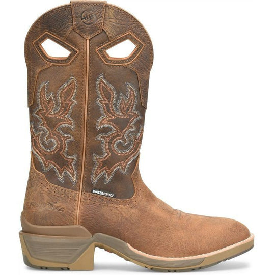 Double H Men's Phantom Rider League 12" U Toe Waterproof Western Work Boot -Brown- DH5427 - Overlook Boots