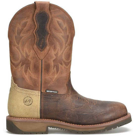 Double H Men's Outlook 11" Composite Toe Waterproof Western Work Boot -Brown- DH6143 - Overlook Boots