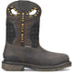 Phantom Rider Men's Crucible 11" Square Toe Waterproof Western Work Boot - Brown - PH5020 - Overlook Boots