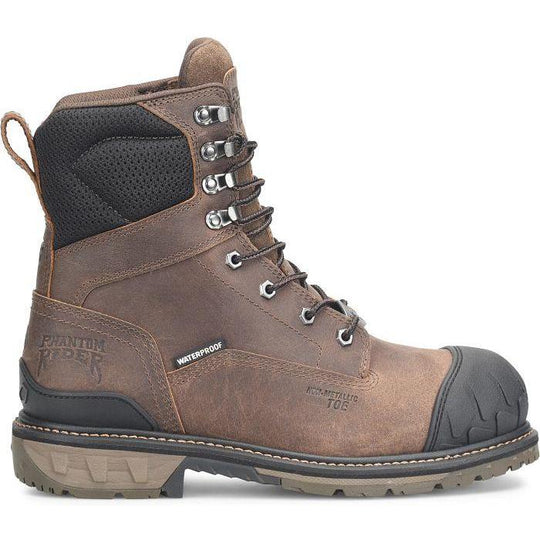Phantom Rider Men's Piston 8" Composite Toe Waterproof Puncture Resistant Work Boot - Brown - PH5032 7.5 / Medium / Brown - Overlook Boots