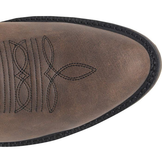 Double H Men's Tascosa 12" R Toe Waterproof Western Classic Boot -Brown- DH4158 - Overlook Boots