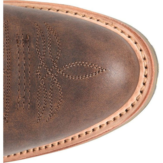 Double H Men's Rockdale 11" U Toe Roper Western Work Boot- Brown - DH4663  - Overlook Boots