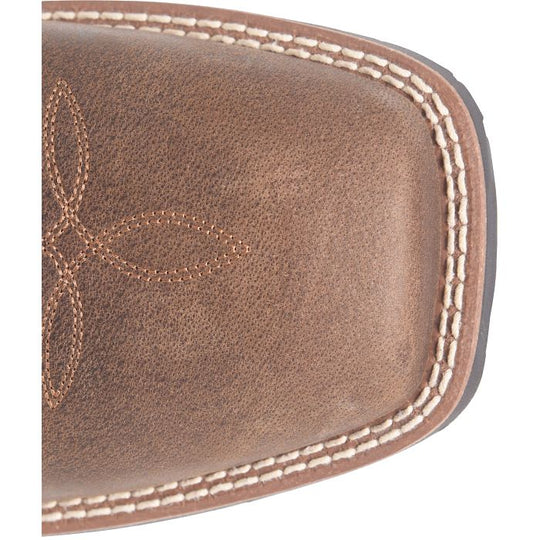 Phantom Rider Men's Dorton 6" Square Toe Western Work Boot - Brown - PH5028 - Overlook Boots
