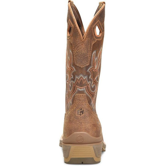 Double H Men's Phantom Rider League 12" U Toe Waterproof Western Work Boot -Brown- DH5427 - Overlook Boots