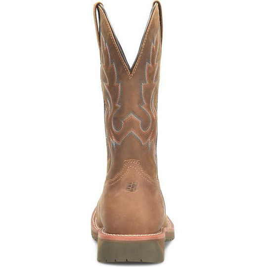 Double H Men's Roper 12" Wide Square Toe Composite Toe Western Work Boot -Brown- DH6141 - Overlook Boots
