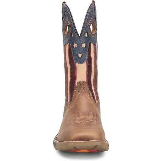 Phantom Rider Men's Fortitude 11" Square Toe Western Work Boot -Brown- PH5005 - Overlook Boots