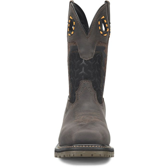 Phantom Rider Men's Crucible 11" Square Toe Waterproof Western Work Boot - Brown - PH5020 - Overlook Boots