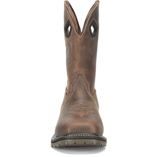 Phantom Rider Men's Dustie 11" Comp Toe WP Roper Western Work Boot - Brown - PH5030 - Overlook Boots