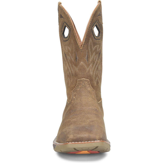 Phantom Rider Men's Urich 11" Square Toe Roper Work Boot- Tan- PH5049 - Overlook Boots