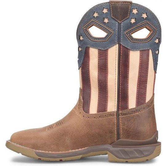 Phantom Rider Men's Fortitude 11" Square Toe Western Work Boot -Brown- PH5005 - Overlook Boots