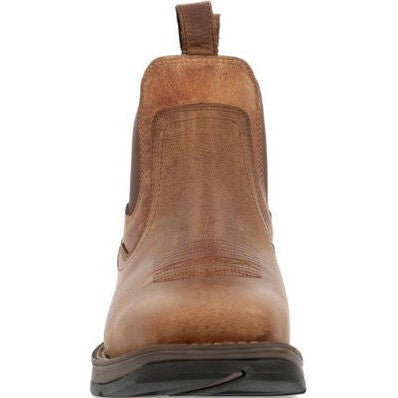 Durango Men's Rebel Red Dirt 6" Square Toe Western Work Boot - Brown and Tan - DDB0460 - Overlook Boots