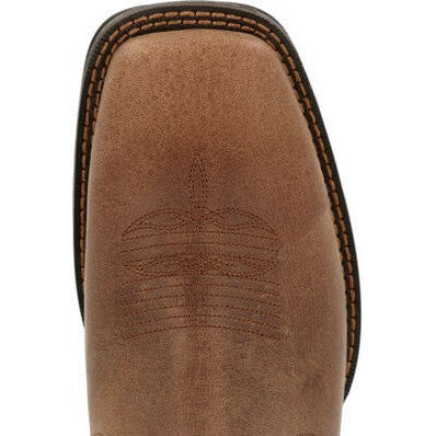 Durango Men's Rebel Red Dirt 6" Square Toe Western Work Boot - Brown and Tan - DDB0460 - Overlook Boots
