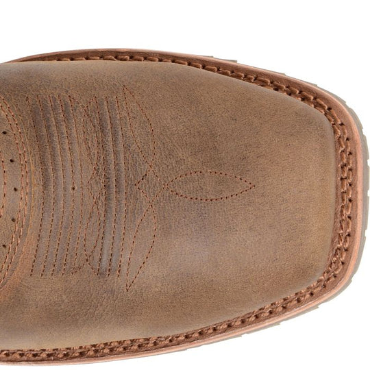Double H Men's Jeyden 11" Square Toe Waterproof Western Work Boot- Brown - DH4124 - Overlook Boots