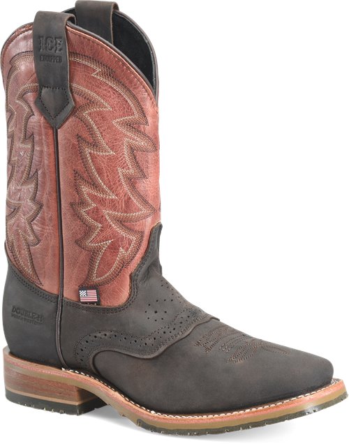 Double H Men's Young 11" Union Built Steel Toe Western Work Boot - Brown - DH4688 - Overlook Boots