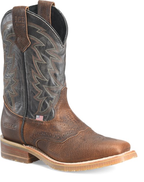 Double H Men's Mathewson 11" USA Built Western Work Boot - Brown - DH4690 - Overlook Boots