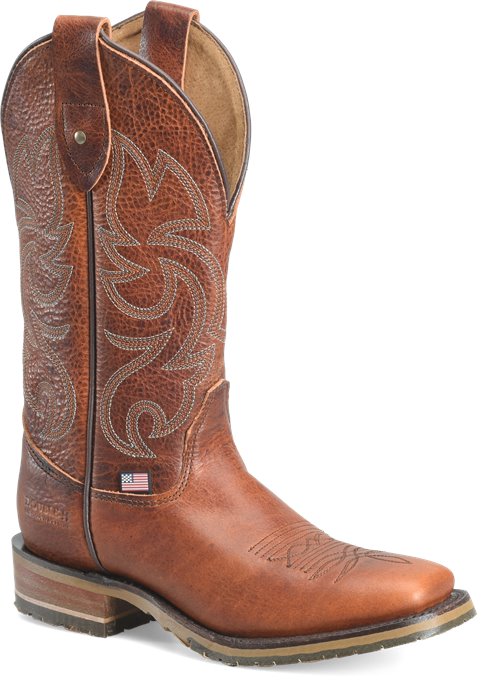 Double H Women's McCarroll 12" USA Built Western Work Boot - Brown - DH5321 - Overlook Boots