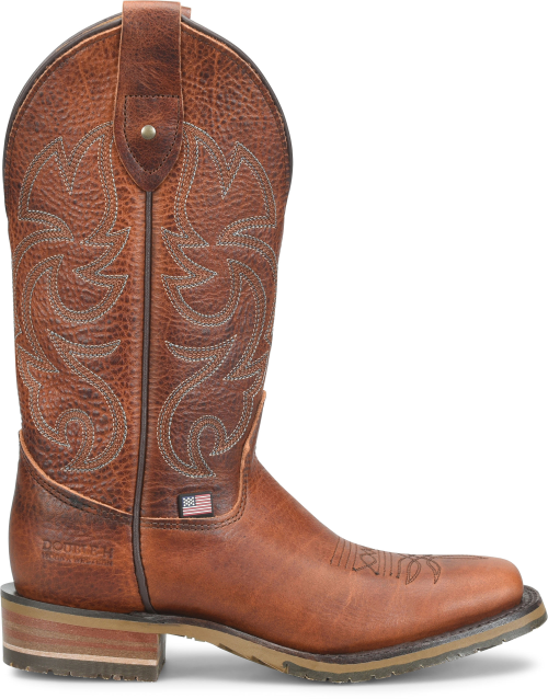 Double H Women's McCarroll 12" USA Built Western Work Boot - Brown - DH5321 6 / Medium / Brown - Overlook Boots