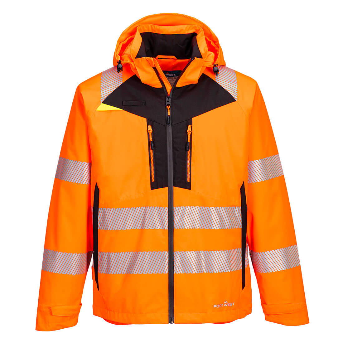 Portwest DX4 Hi-Vis Rain Jacket - Orange - DX462 Small / Orange - Overlook Boots