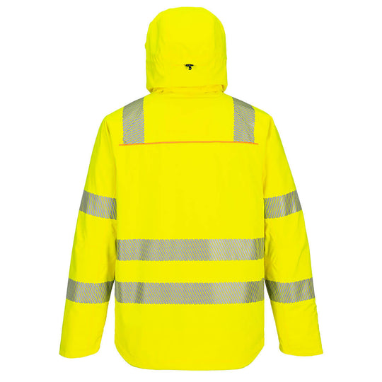 Portwest DX4 Hi-Vis Winter Jacket - Yellow/Black - DX461 - Overlook Boots