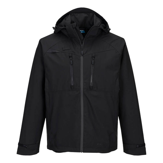 Portwest DX4 Rain Jacket - All Black - DX463 Small / Black - Overlook Boots