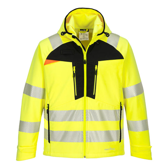 Portwest DX4 Hi-Vis Softshell (3L) - Yellow/Black - DX475 Small / Yellow - Overlook Boots
