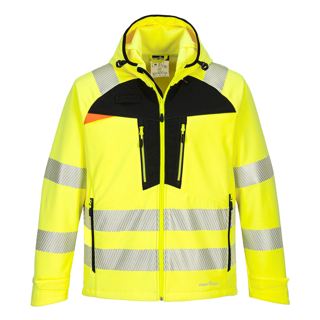 Portwest DX4 Hi-Vis Softshell (3L) - Yellow/Black - DX475 Small / Yellow - Overlook Boots