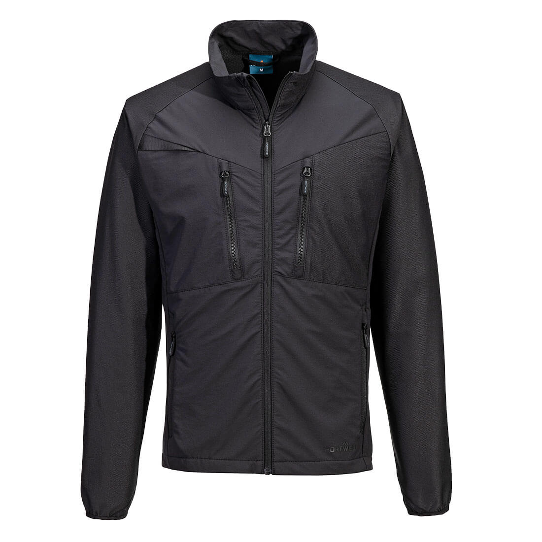 Portwest DX4 Zip Lightweight Mid Layer - All Black - DX480 Small / Black - Overlook Boots