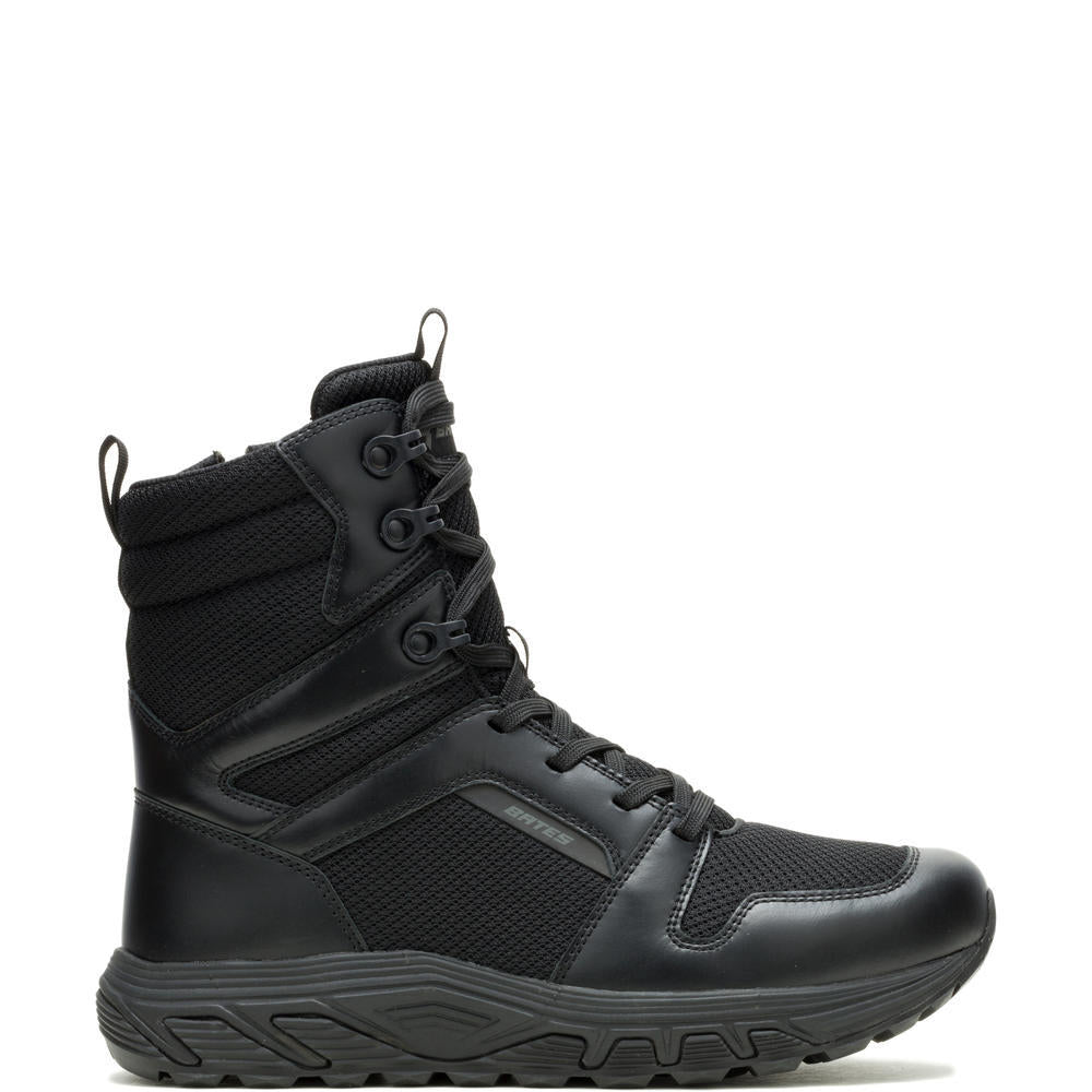 Bates Rush 2 Tall Side Zip Men's Tactical Boot - Black - E02248 7 / Medium / Black - Overlook Boots