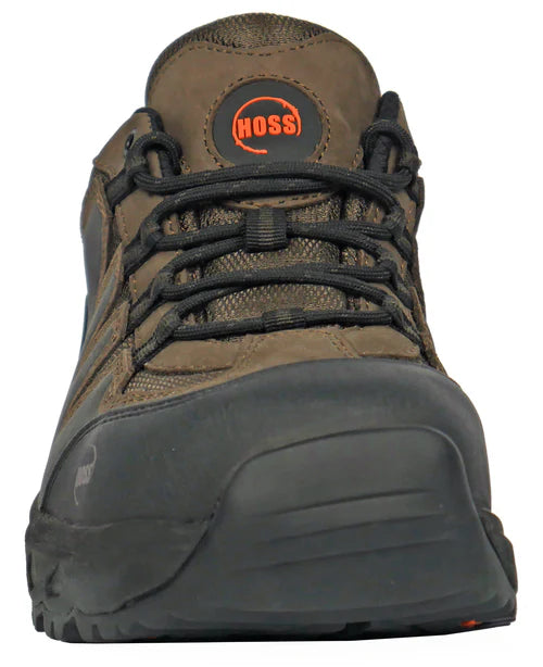 Hoss Men's Eric Lo Soft Toe Slip Resistant Work Shoe - Brown - 50230 - Overlook Boots