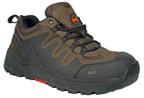 Hoss Men's Eric Lo Soft Toe Slip Resistant Work Shoe - Brown - 50230 - Overlook Boots