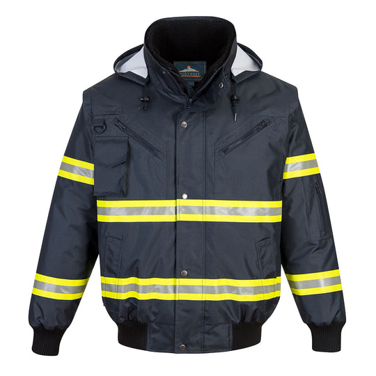 Portwest Iona Xtra Enhanced 3-in-1 Bomber Jacket - Navy - F126 Small / Blue / Navy - Overlook Boots