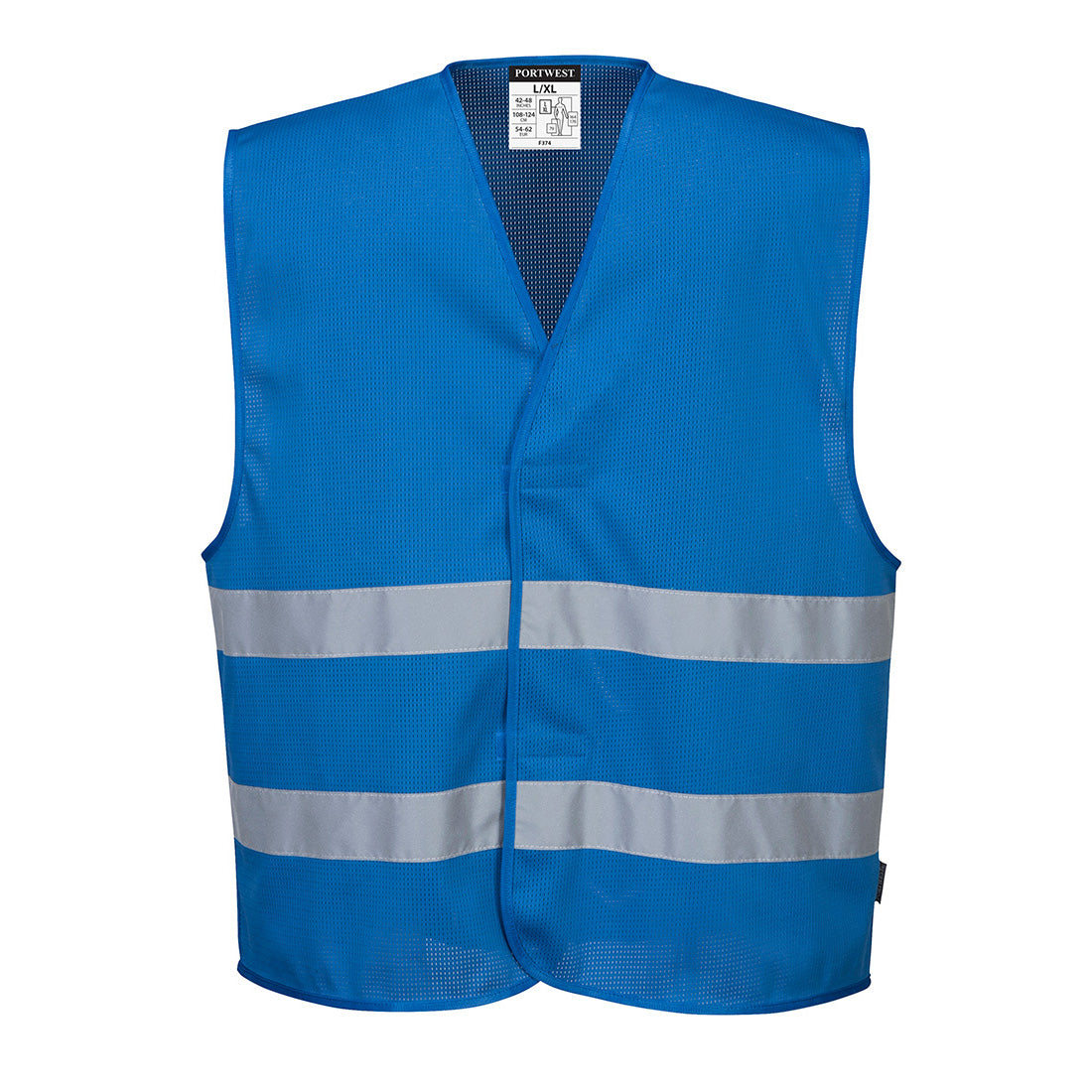 Portwest Iona Enhanced Mesh Vest - Royal Blue - 12 Pack - F374 Small/Medium / Blue / Navy - Overlook Boots