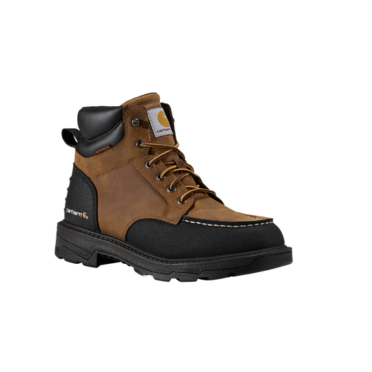 Carhartt Men's Hamilton 6" Waterproof Moc Toe Work Boot - Brown - FL6034-M 7 / Medium / Brown - Overlook Boots