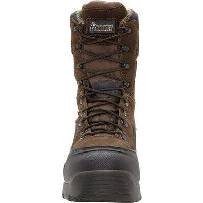 Rocky Men's Blizzard Stalker 9" Steel Toe Waterproof 1200G Work Boot -Brown- FQ0007465 - Overlook Boots