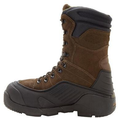 Rocky Men's Blizzard Stalker 9" Steel Toe Waterproof 1200G Work Boot -Brown- FQ0007465 - Overlook Boots