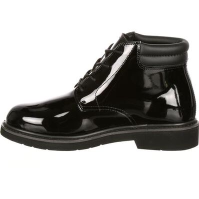 Rocky Men's Dress Leather High Gloss 5" Soft Toe Water Resistant Chukka Service Boot- FQ00500-8 - Overlook Boots