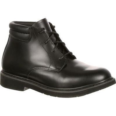 Rocky Men's Polishable Dress Leather 5" Soft Toe Chukka Boot- FQ00501-8 3 / Medium / Black - Overlook Boots
