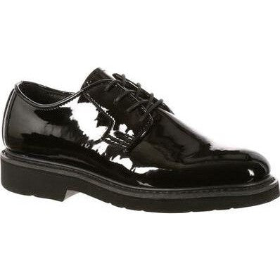 Rocky Men's High-Gloss Dress Leather 4" Soft Toe Oxford Shoe- FQ00510-8 3 / Medium / Black - Overlook Boots