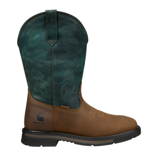 Carhartt Women's Montana 11" Soft Toe WP Wellington Boot - Brown - FQ1033-W 6 / Medium / Brown - Overlook Boots
