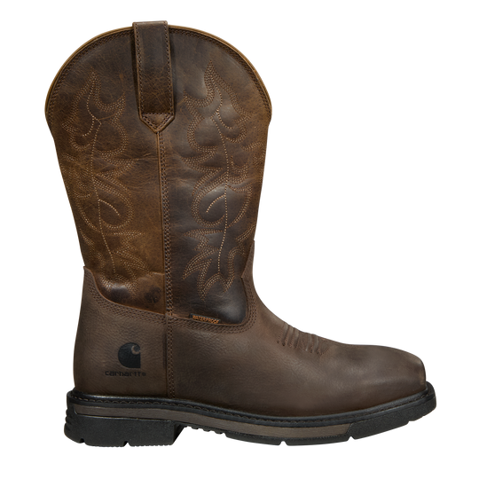 Carhartt Women's Montana 11" Nano Toe WP Wellington Work Boot - Brown - FQ1425-W 6 / Medium / Brown - Overlook Boots