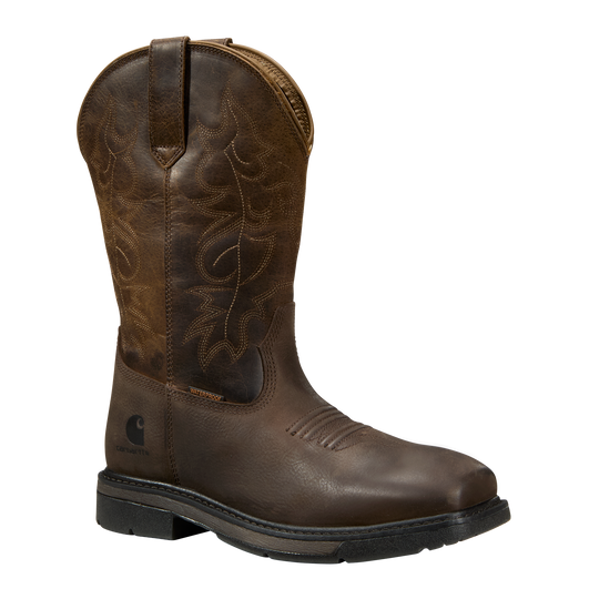 Carhartt Women's Montana 11" Nano Toe WP Wellington Work Boot - Brown - FQ1425-W - Overlook Boots
